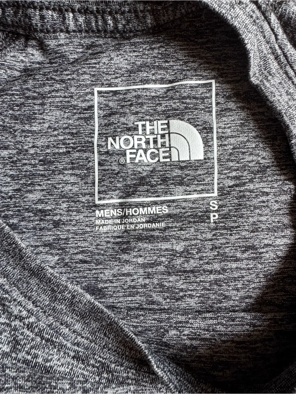 Northface Men's Gray Heather Performance Short-Sleeve Shirt